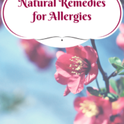 All the natural remedies for allergies